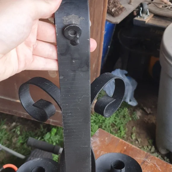 Vintage Black Iron Candle Holder Accent